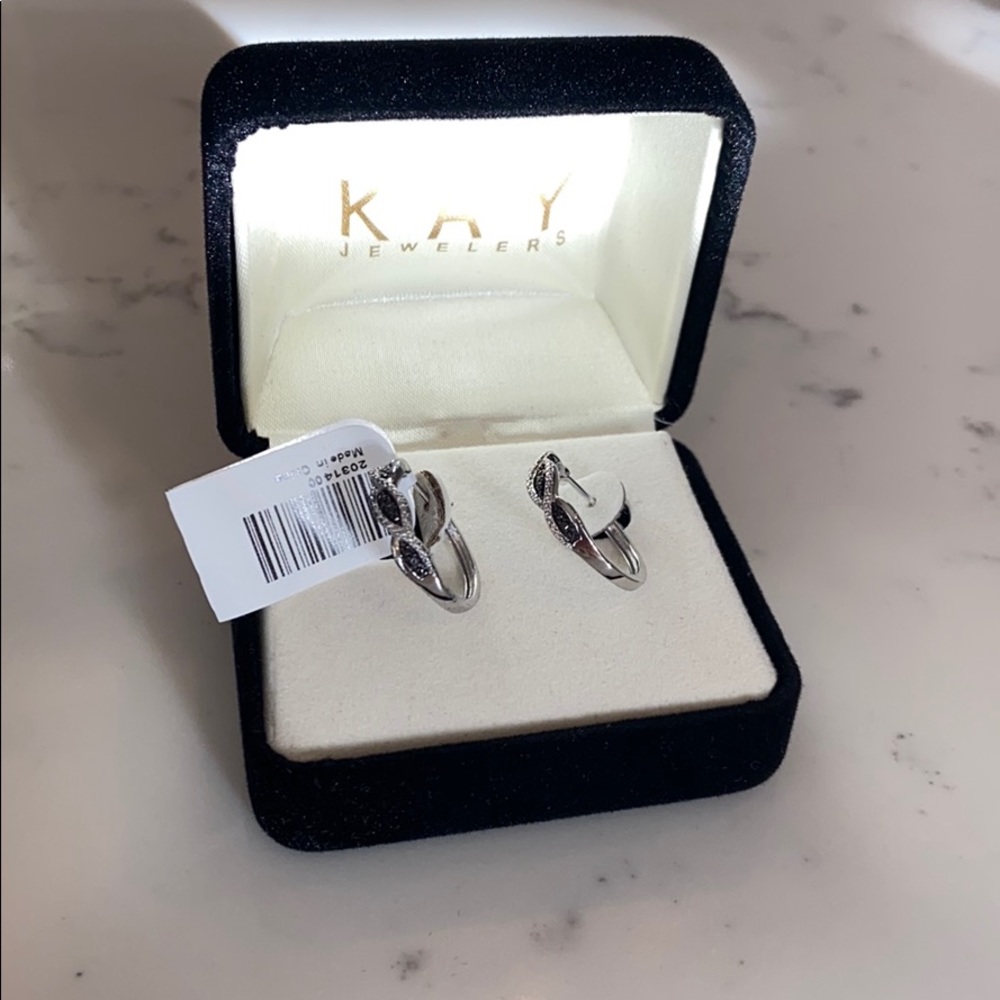 Kay Jewelers Gemstone Hoop Earrings